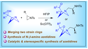 Stereospecific Strain-Release-Driven Ring Opening of Azabicyclo[1.1.0]butanes to Access N-β-Substituted Chiral Azetidine
