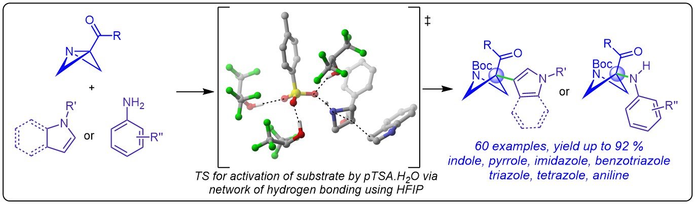 HFIP-assisted Brønsted acid-catalyzed ring opening of 1-azabicyclo[1.1.0]butane to access diverse C3-quaternary aza-azet